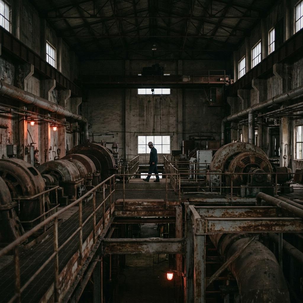 Illustrative image of power-generation machinery.